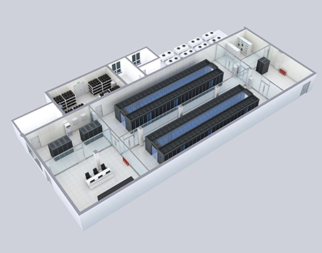 Solution de centre de données modulaire préfabriquée pour la société Internet du Monténégro